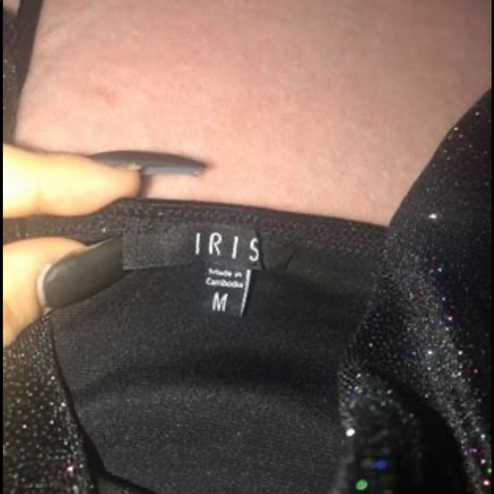 Black Glitter Dress
